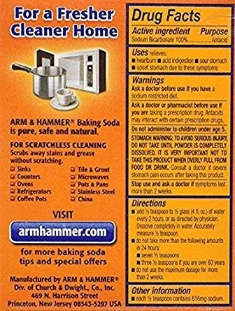 image:imageARM amp HAMMER Baking Soda MultiPurpose 100 Pure Sodium Bicarbonate Powder for Cooking Baking Cleaning Laundry Deodorizing DIY amp More 1 Lb 12 Pack16 Ounce Pack of 1