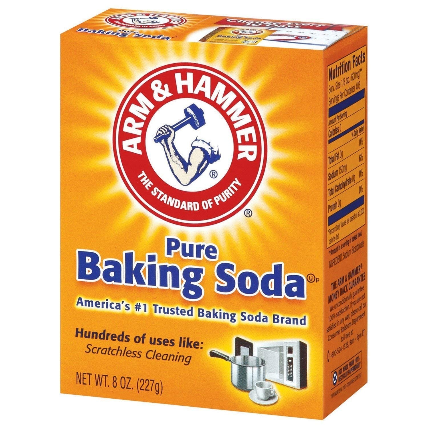 image:imageARM amp HAMMER Baking Soda MultiPurpose 100 Pure Sodium Bicarbonate Powder for Cooking Baking Cleaning Laundry Deodorizing DIY amp More 1 Lb 12 Pack16 Ounce Pack of 1