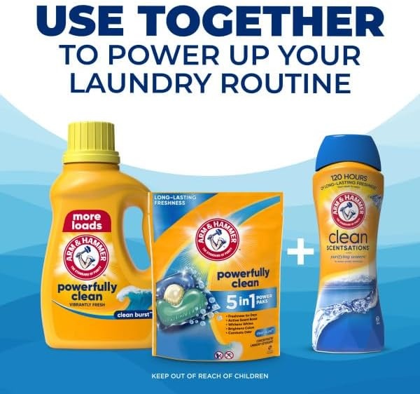 image:imageARM amp HAMMER Clean Burst 110 Loads Liquid Laundry Detergent 110 fl oz