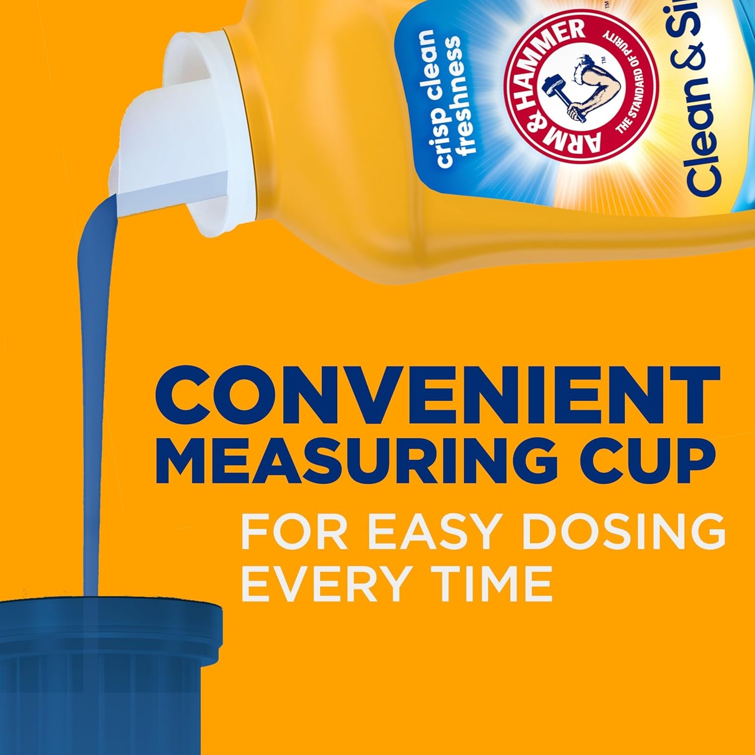 image:imageARM amp HAMMER Clean amp Simple 77 Loads Liquid Laundry Detergent 1005 Fl ozCrisp Clean