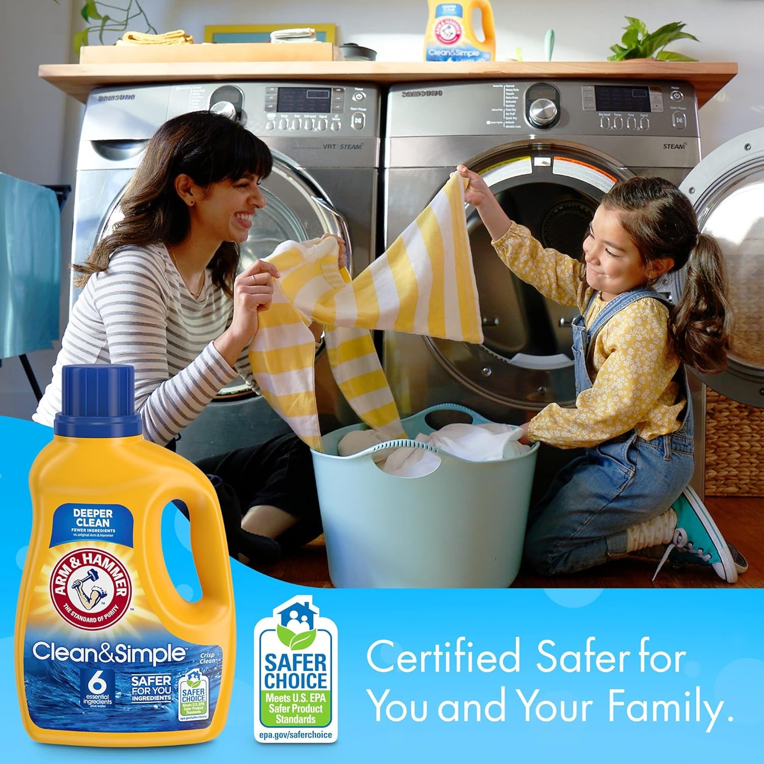 image:imageARM amp HAMMER Clean amp Simple 77 Loads Liquid Laundry Detergent 1005 Fl ozCrisp Clean