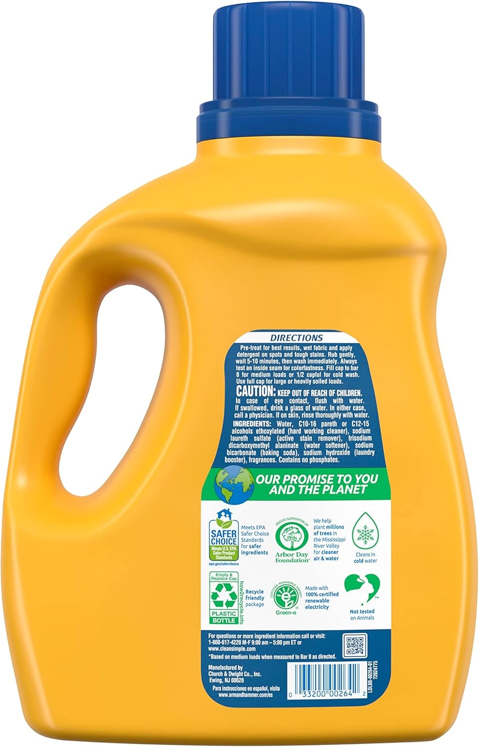 image:imageARM amp HAMMER Clean amp Simple 77 Loads Liquid Laundry Detergent 1005 Fl ozCrisp Clean
