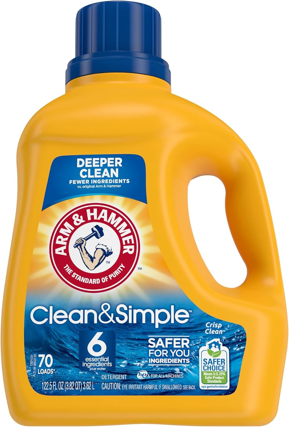 image:imageARM amp HAMMER Clean amp Simple 77 Loads Liquid Laundry Detergent 1005 Fl ozCrisp Clean