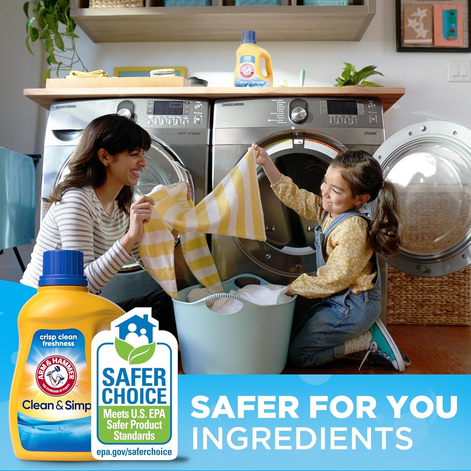 image:imageARM amp HAMMER Clean amp Simple 77 Loads Liquid Laundry Detergent 1005 Fl ozCrisp Clean