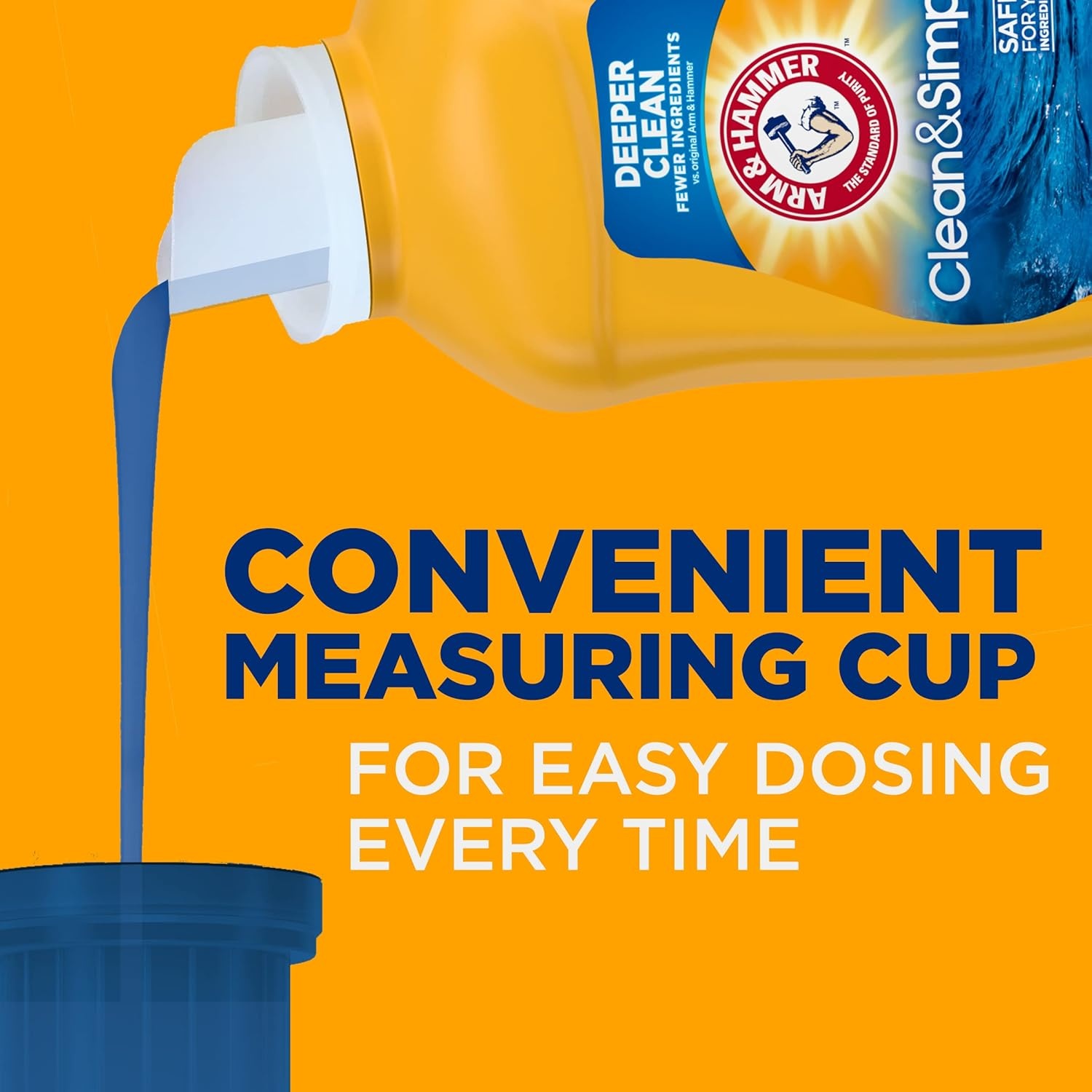image:imageARM amp HAMMER Clean amp Simple 77 Loads Liquid Laundry Detergent 1005 Fl ozCrisp Clean
