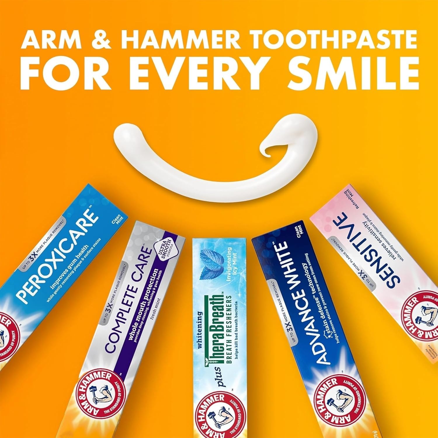 image:imageARM amp HAMMER Complete Care Toothpaste Teeth Whitening Toothpaste Fluoride Whole Mouth Protection Fresh Mint Flavor 60 oz Pack of 1Mint