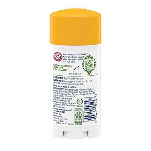 image:imageARM amp HAMMER Essentials Deodorant Made with Natural Deodorizers Coconut Geranium Free From Aluminum Parabens amp Phthalates 25 oz Pack of 2Coconut