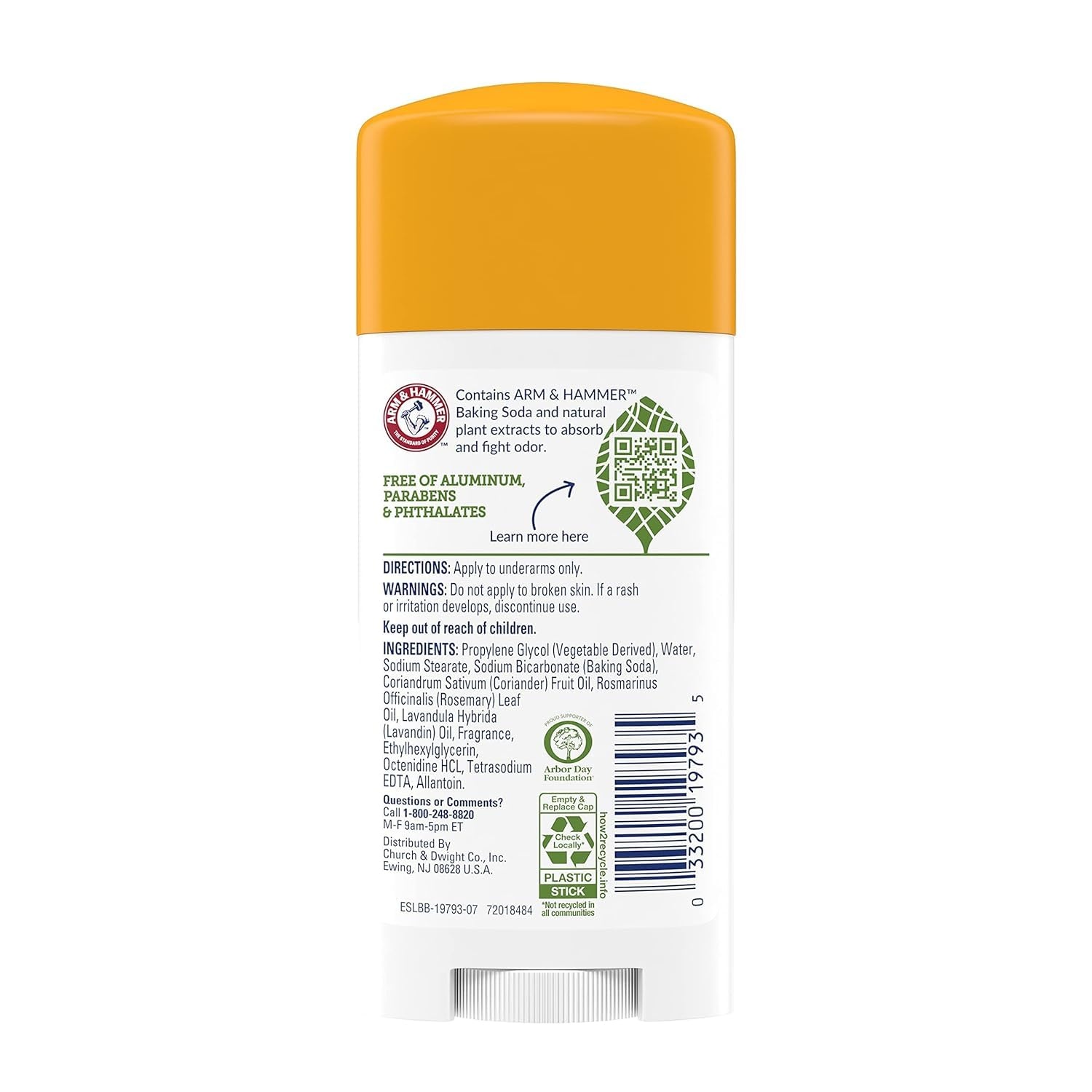 image:imageARM amp HAMMER Essentials Deodorant Clean Juniper Berry Wide Stick Made with Natural Deodorizers Free From Aluminum Parabens amp Phthalates 25 oz Pack of 2Fresh