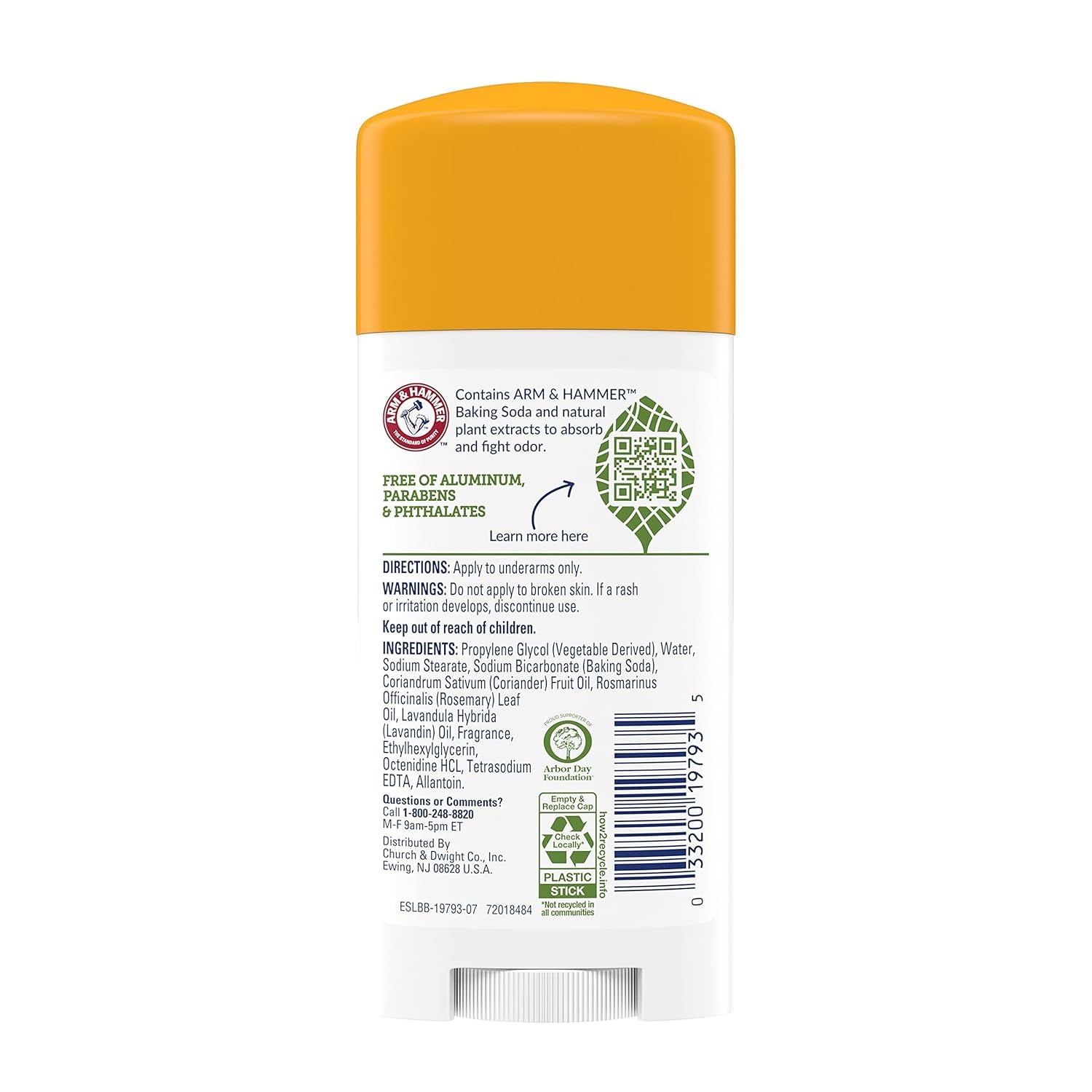 image:imageARM amp HAMMER Essentials Deodorant Clean Juniper Berry Wide Stick Made with Natural Deodorizers Free From Aluminum Parabens amp Phthalates 25 oz Pack of 2Lavender Rosemary