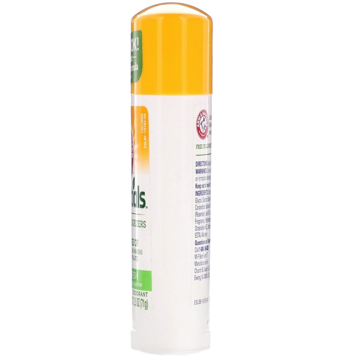 image:imageARM amp HAMMER Essentials Deodorant Orange Citrus Solid Oval Made with Natural Deodorizers Free From Aluminum Parabens amp Phthalates 25 oz Pack of 3Fresh