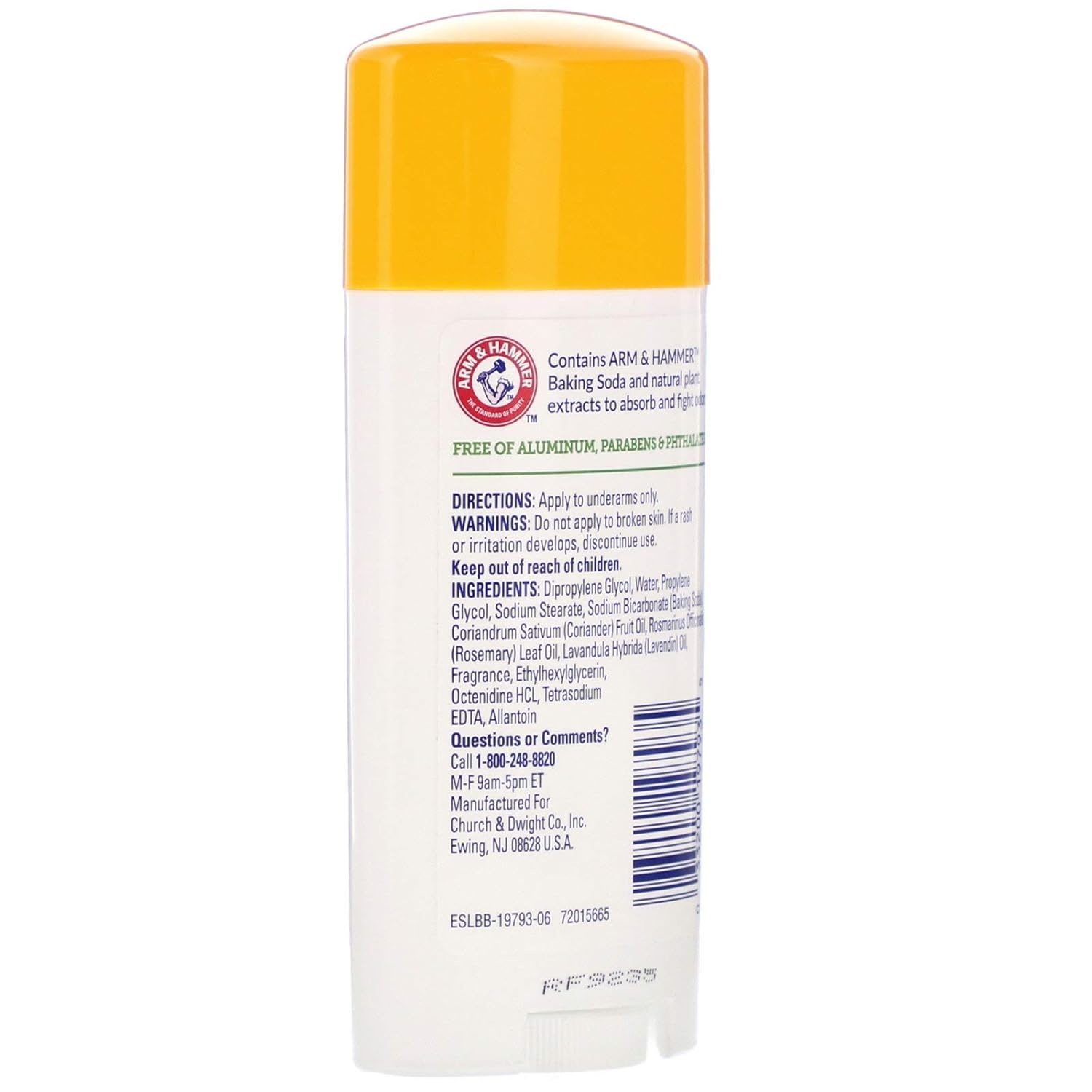 image:imageARM amp HAMMER Essentials Deodorant Orange Citrus Solid Oval Made with Natural Deodorizers Free From Aluminum Parabens amp Phthalates 25 oz Pack of 3Fresh