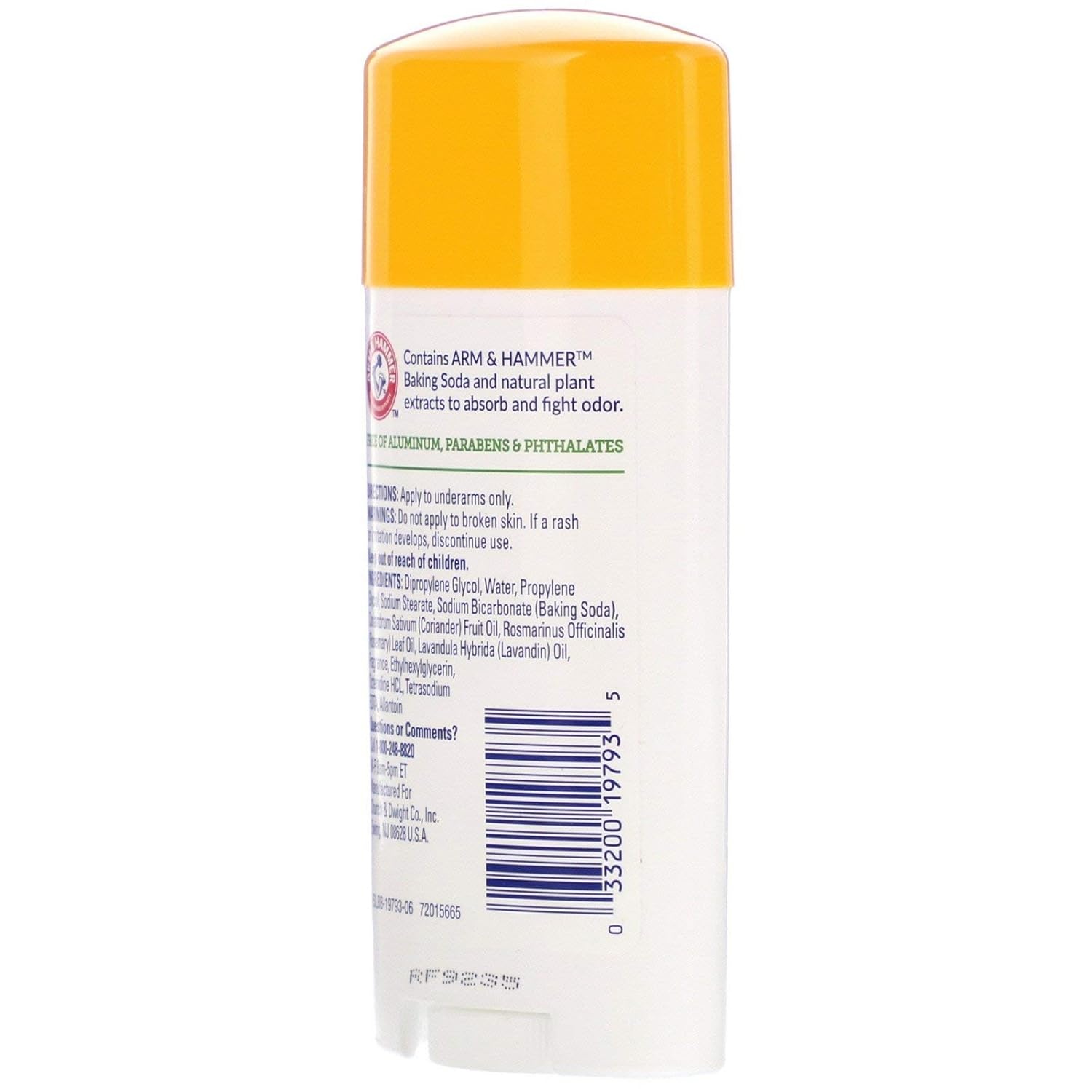 image:imageARM amp HAMMER Essentials Deodorant Orange Citrus Solid Oval Made with Natural Deodorizers Free From Aluminum Parabens amp Phthalates 25 oz Pack of 3Fresh