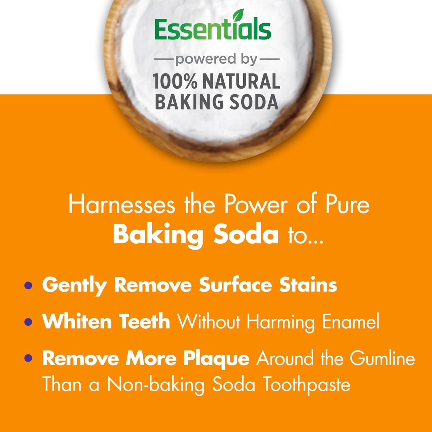 image:imageARM amp HAMMER Essentials Whiten amp Strengthen Fluoride Toothpaste4 Pack of 43oz Tubes Fresh Mint 100 Natural Baking Soda Fluoride Toothpaste