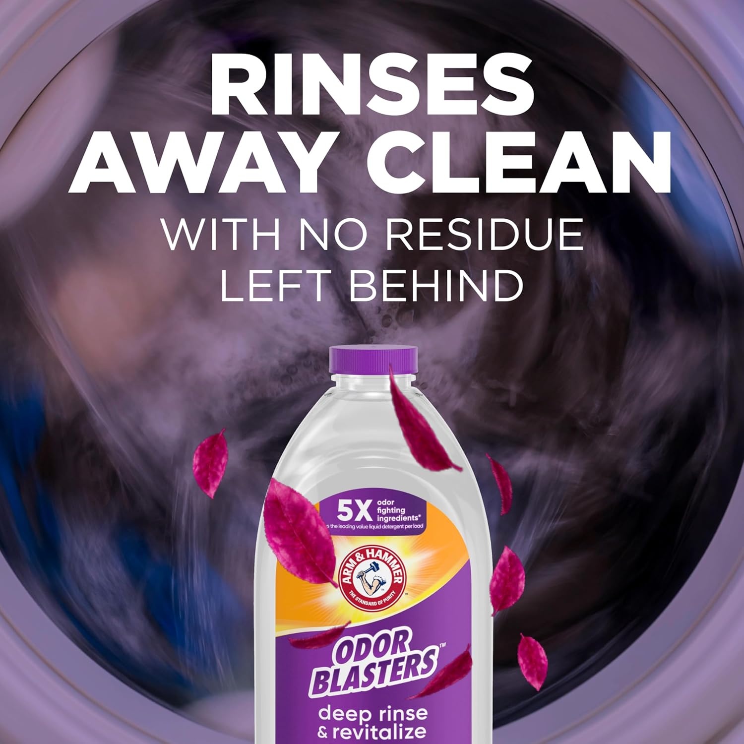 image:imageARM amp HAMMER Odor Blasters Deep Rinse and Revitalize Fabric Rinse Laundry Additive Eliminates Sweat and Musty Odors Fresh Escape Scent 50 fl oz