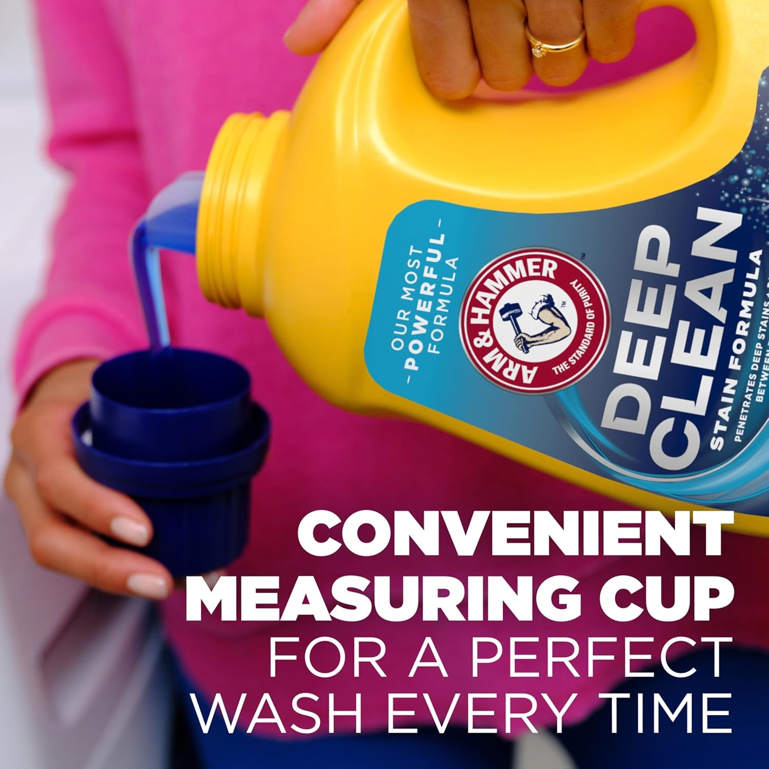image:imageARM amp HAMMER Plus OxiClean Max Force Deep Clean Stain Formula Liquid Laundry Detergent Sparkling Clean Scent 150 Fl Oz 100 LoadsSparkling Clean