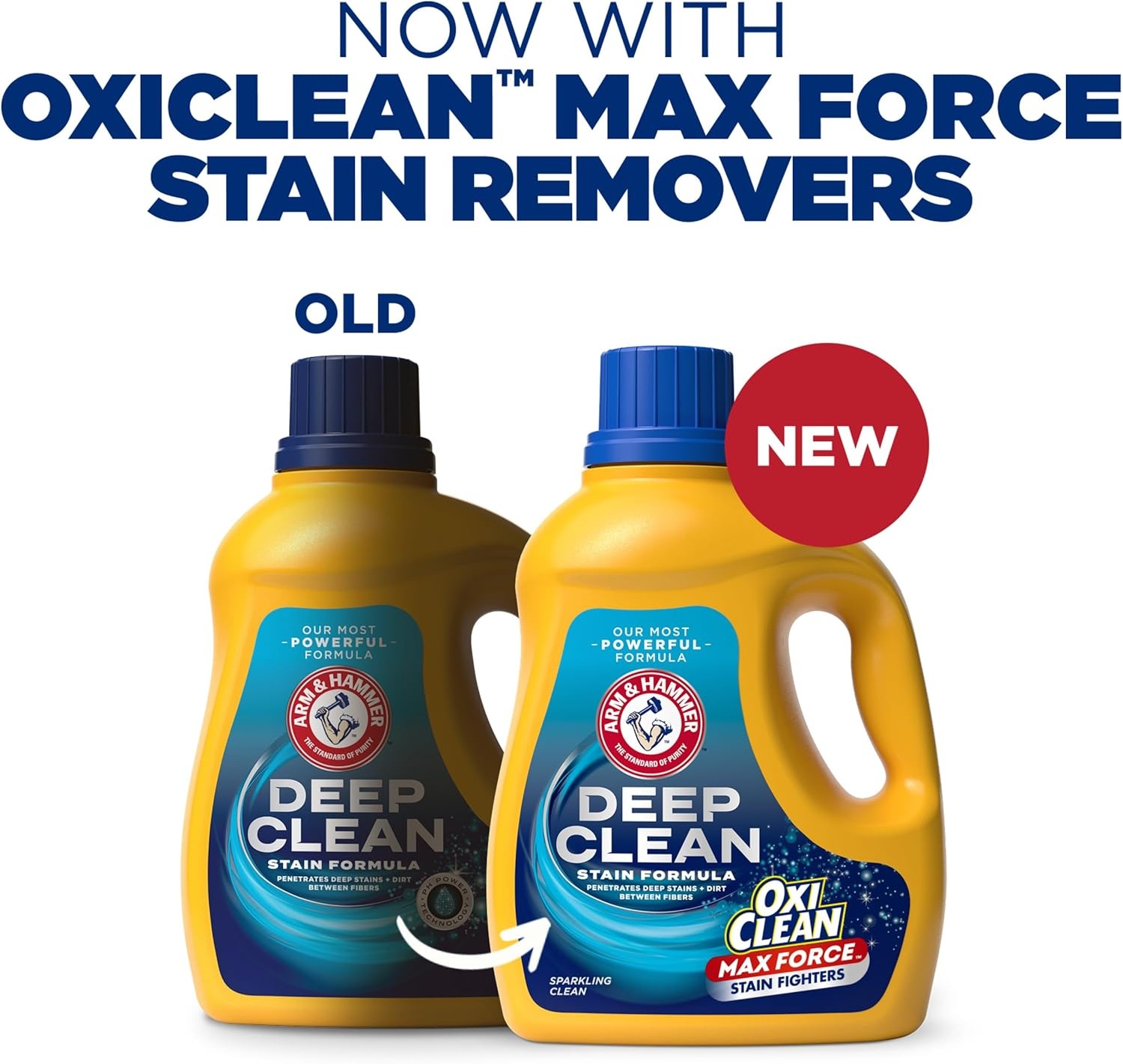 image:imageARM amp HAMMER Plus OxiClean Max Force Deep Clean Stain Formula Liquid Laundry Detergent Sparkling Clean Scent 150 Fl Oz 100 LoadsSparkling Clean