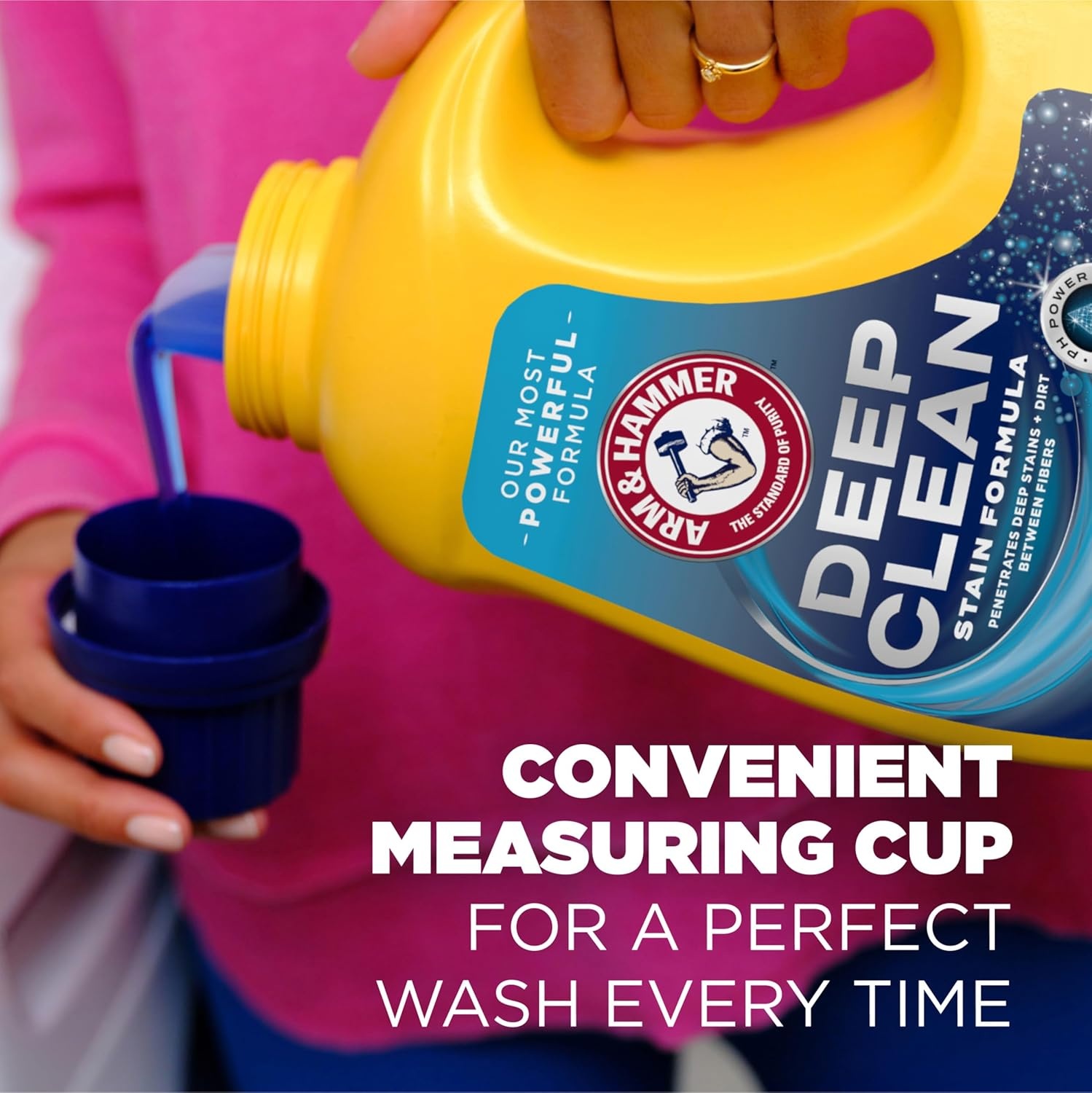 image:imageARM amp HAMMER Plus OxiClean Max Force Deep Clean Stain Formula Liquid Laundry Detergent Sparkling Clean Scent 150 Fl Oz 100 LoadsSparkling Clean