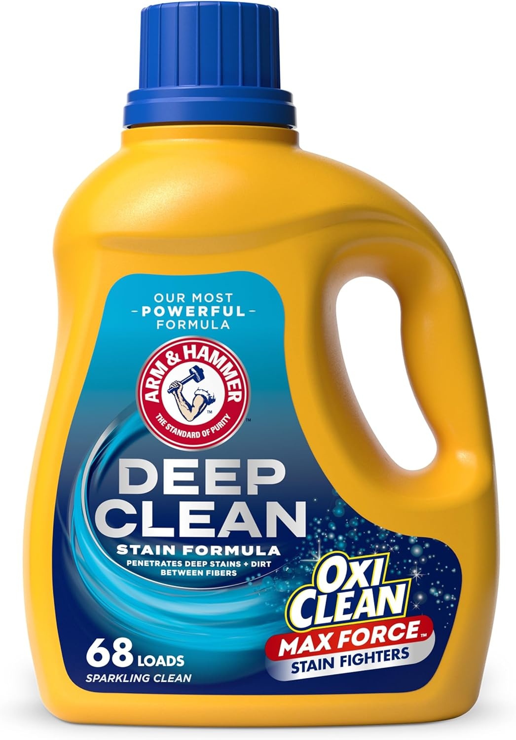 image:imageARM amp HAMMER Plus OxiClean Max Force Deep Clean Stain Formula Liquid Laundry Detergent Sparkling Clean Scent 150 Fl Oz 100 LoadsSparkling Clean