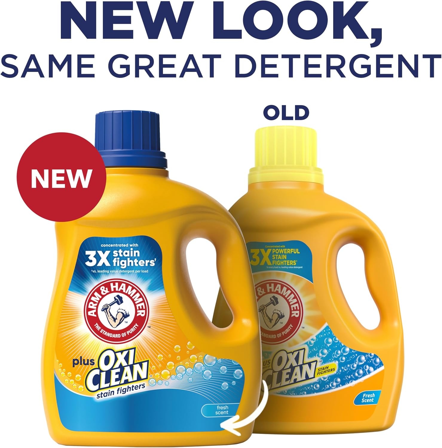 image:imageARM amp HAMMER Plus OxiClean Ultra Stain Fighters Liquid Laundry Detergent Stain Remover for Clothes Clean Meadow 74 Loads 962 fl ozFresh Scent