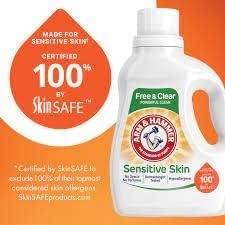 image:imageARM amp HAMMER Sensitive Skin Free amp Clear 140 Loads Liquid Laundry Detergent 140 Fl ozFragrance Free
