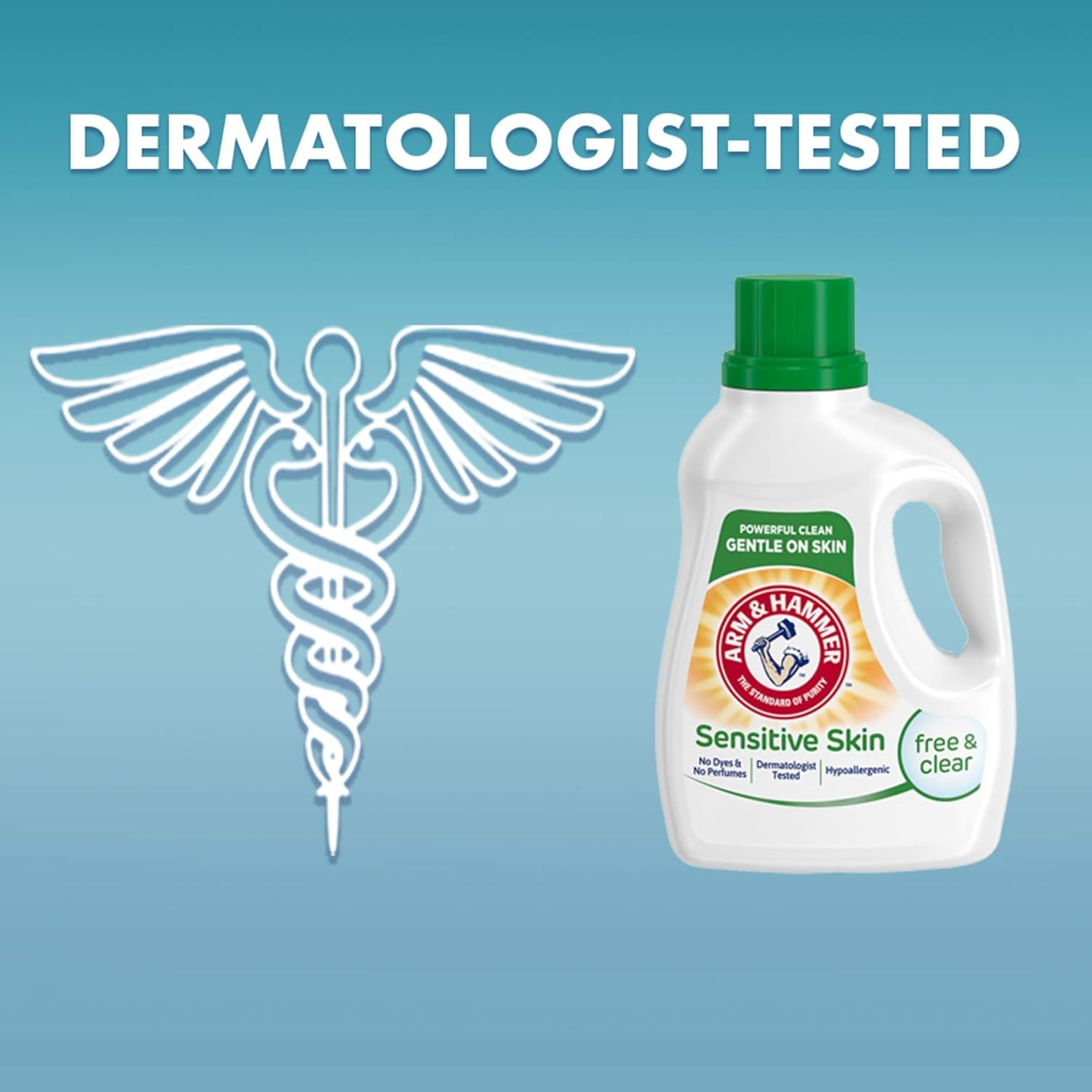 image:imageARM amp HAMMER Sensitive Skin Free amp Clear 140 Loads Liquid Laundry Detergent 140 Fl ozFragrance Free