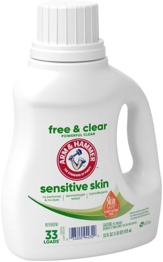 image:imageARM amp HAMMER Sensitive Skin Free amp Clear 140 Loads Liquid Laundry Detergent 140 Fl ozFragrance Free