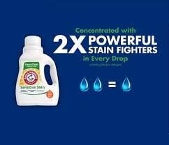 image:imageARM amp HAMMER Sensitive Skin Free amp Clear 140 Loads Liquid Laundry Detergent 140 Fl ozFragrance Free