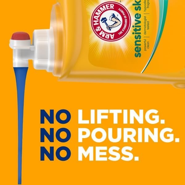 image:imageARM amp HAMMER Sensitive Skin Liquid Laundry Detergent Fresh Scent 105 fl oz 105 LoadsFresh Scent