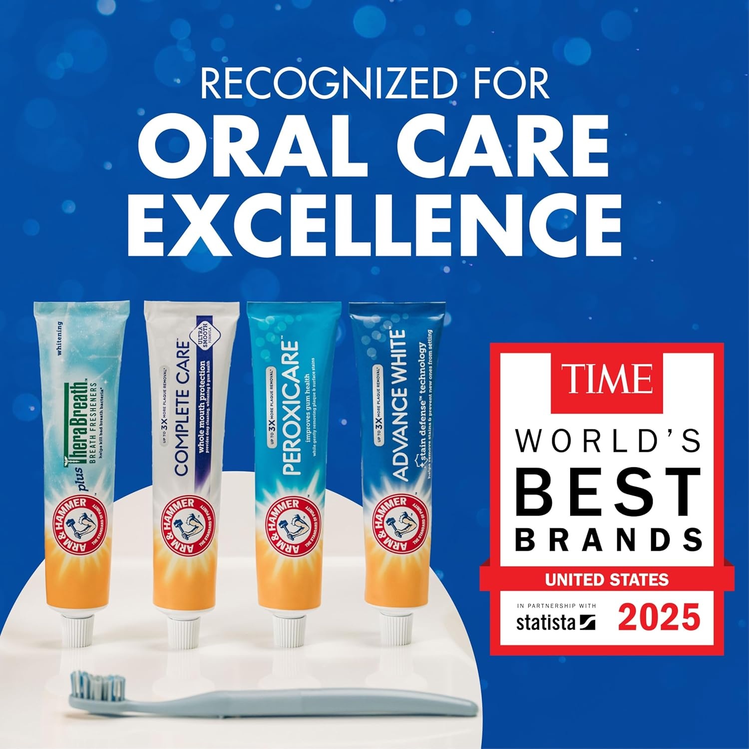 image:imageARM amp Hammer Toothpaste Plus TheraBreath Breath Fresheners ICY Mint Flavor Teeth Whitening Toothpaste Anticavity Fluoride for Bad Breath 55 Oz Pack of 255 Ounce Pack of 2