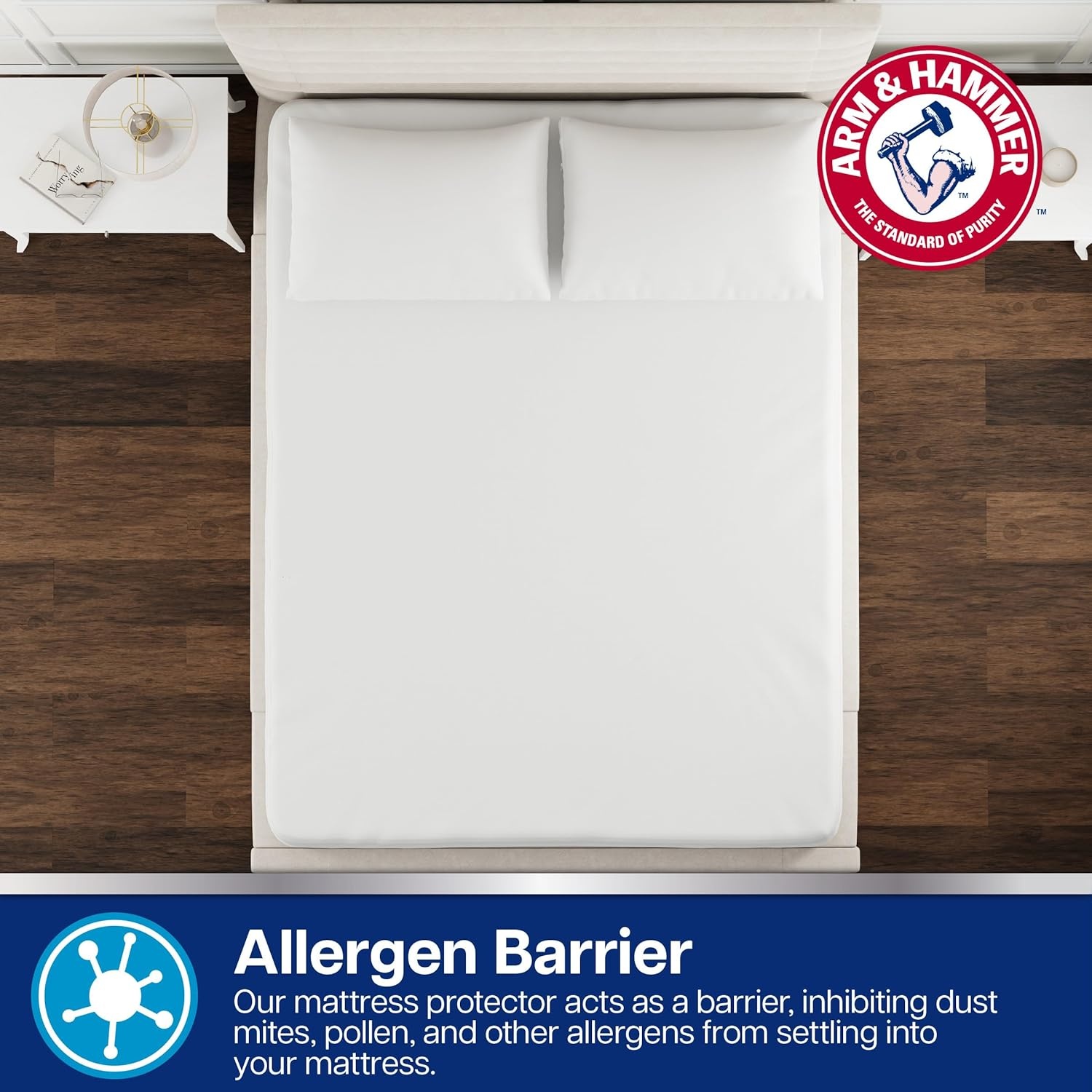 image:imageArm amp Hammer Cooling Comfort Fitted Mattress Protector TwinKing