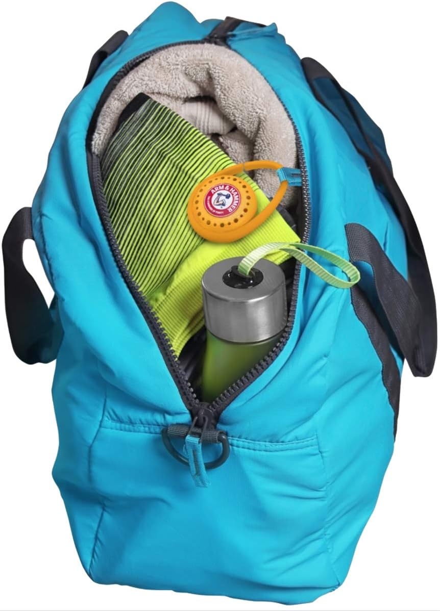 image:imageArm amp Hammer OdorBusterz ClipMATE Clean Burst 4 Count ClipOn Odor Absorber with Baking Soda Carabiner Clip for Gym Bags Backpacks amp Travel Gear2 Count Pack of 1