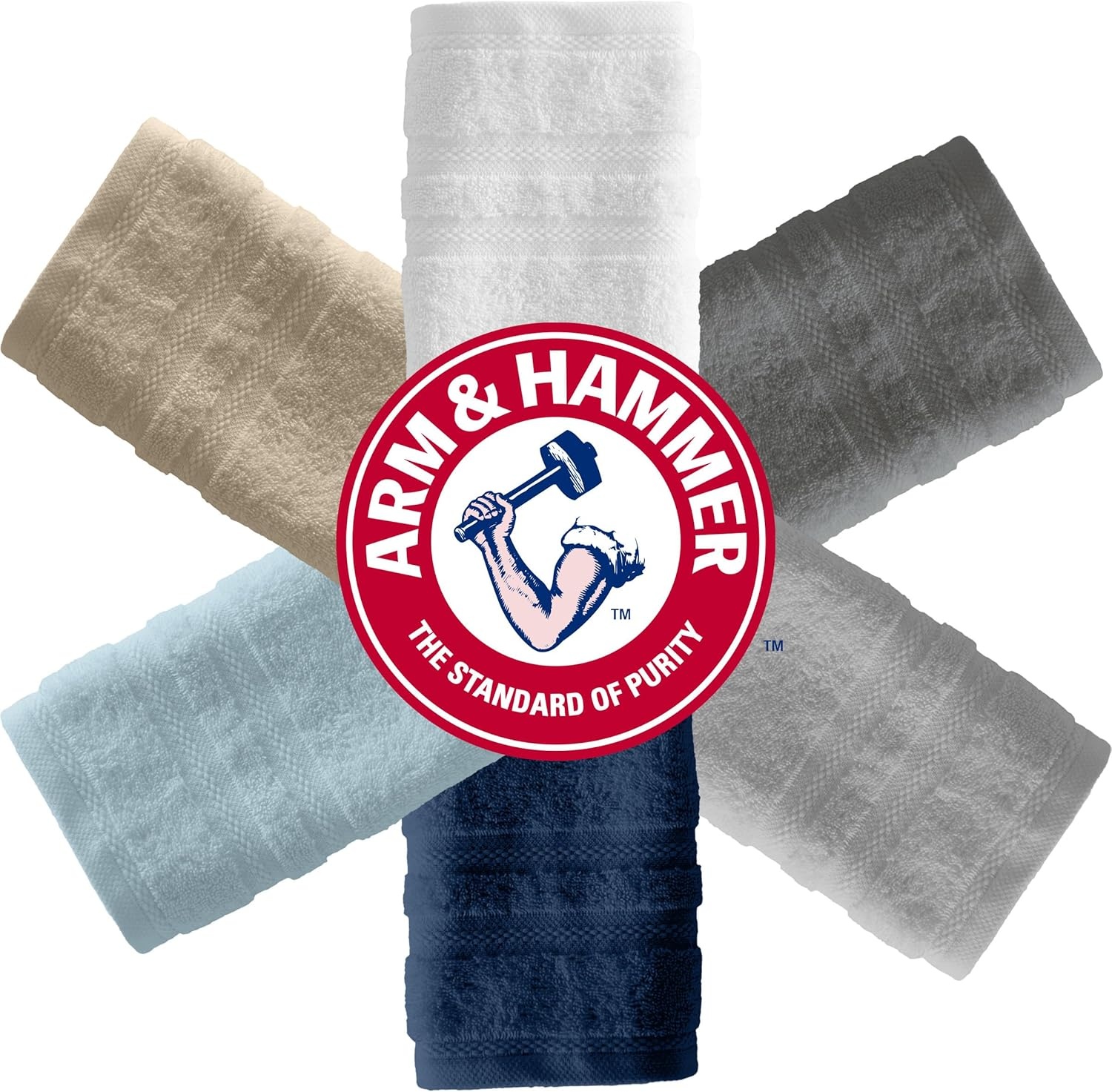 image:imageArm amp Hammer Performance Bath Towel Set 6 Piece WhiteWhite
