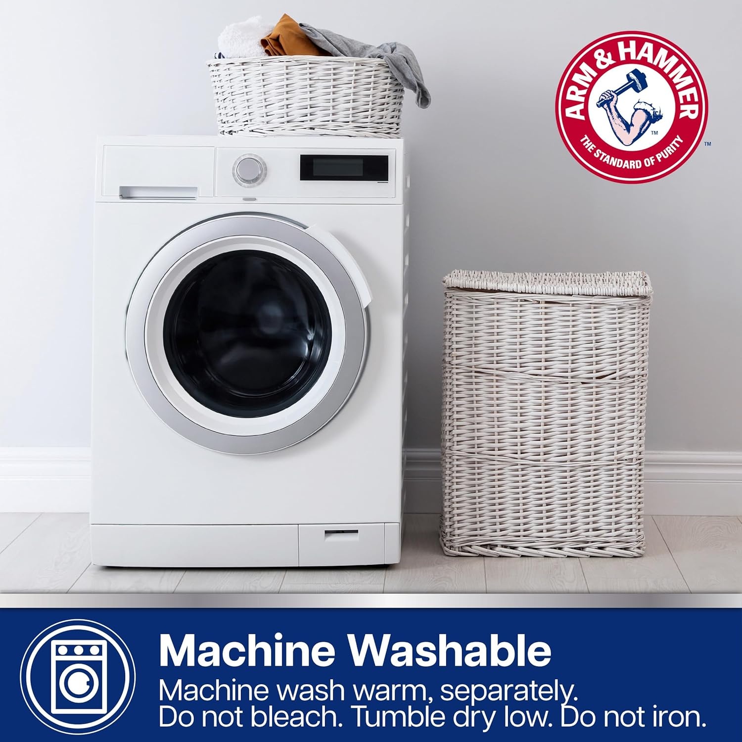 image:imageArm amp Hammer Performance Towel Washcloth Set 6 Piece KhakiWhite