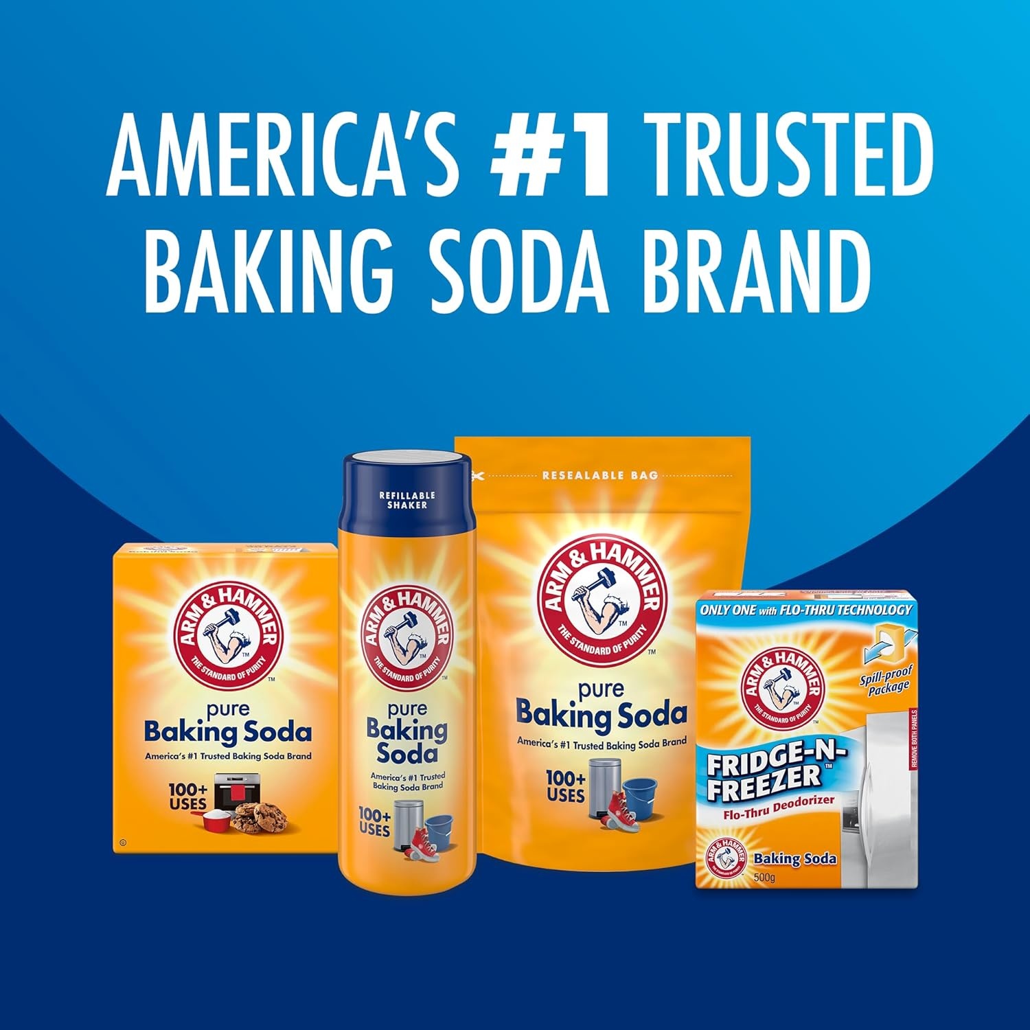image:imageArm amp Hammer Pure Baking Soda Shaker 12 Oz Pack of 612 Ounce Pack of 12