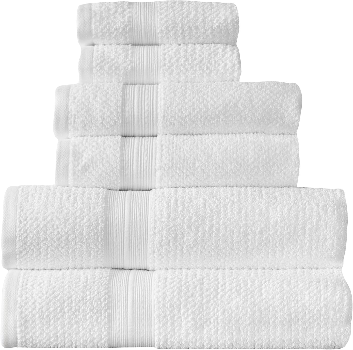image:imageArm amp Hammer Quick Dry Bath Towel Set 6 Piece GreyWhite