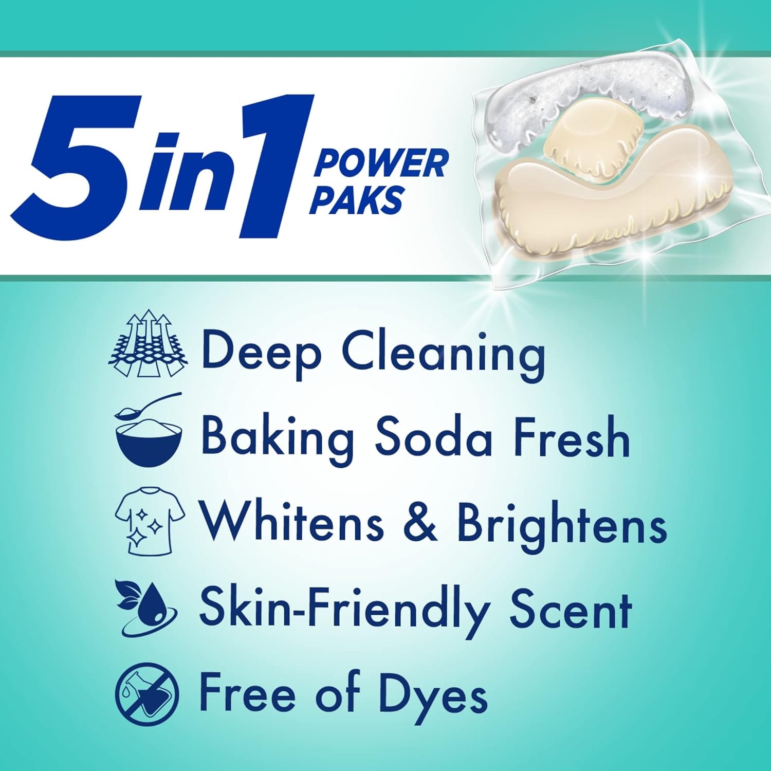 image:imageArm amp Hammer Sensitive Fresh Scent 5IN1 Power Paks 42 countFresh Scent