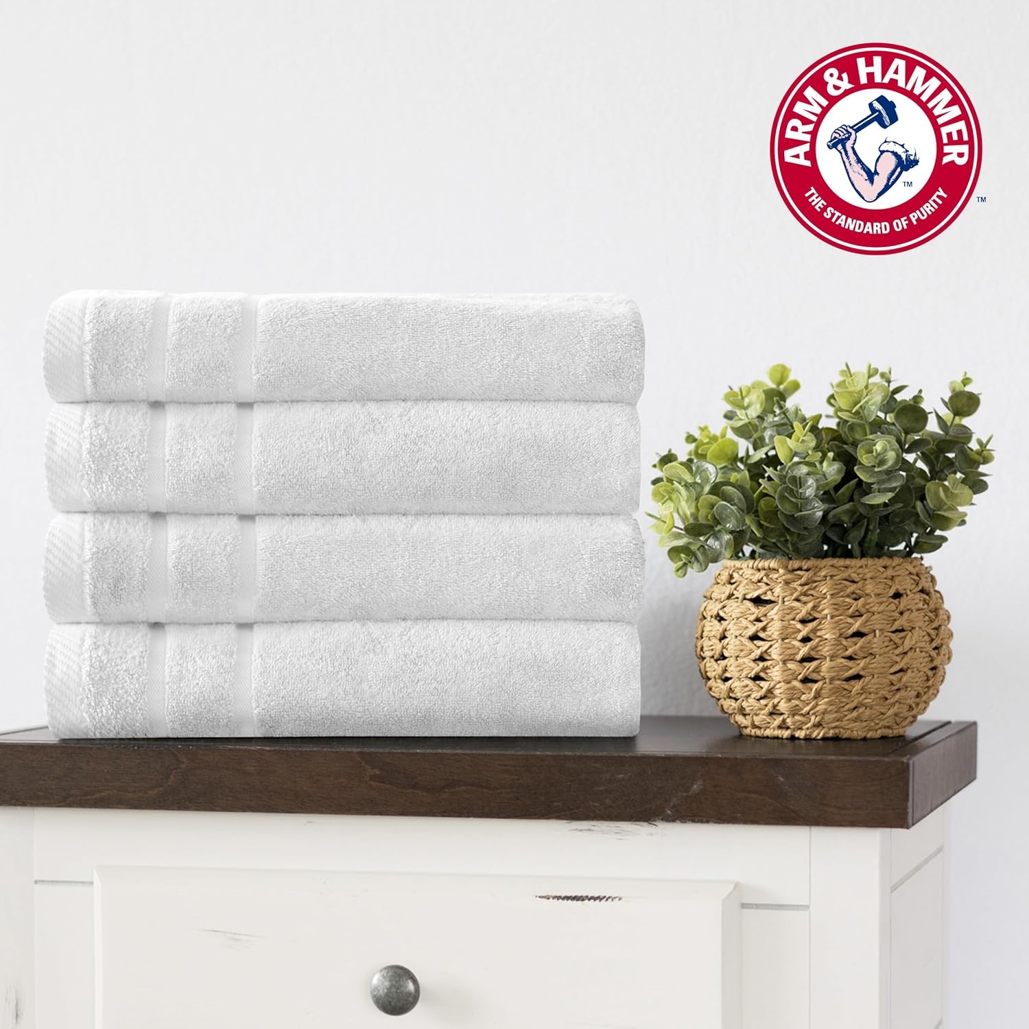 image:imageArm amp Hammer Super Soft Bath Towels 4 Piece KhakiKhaki