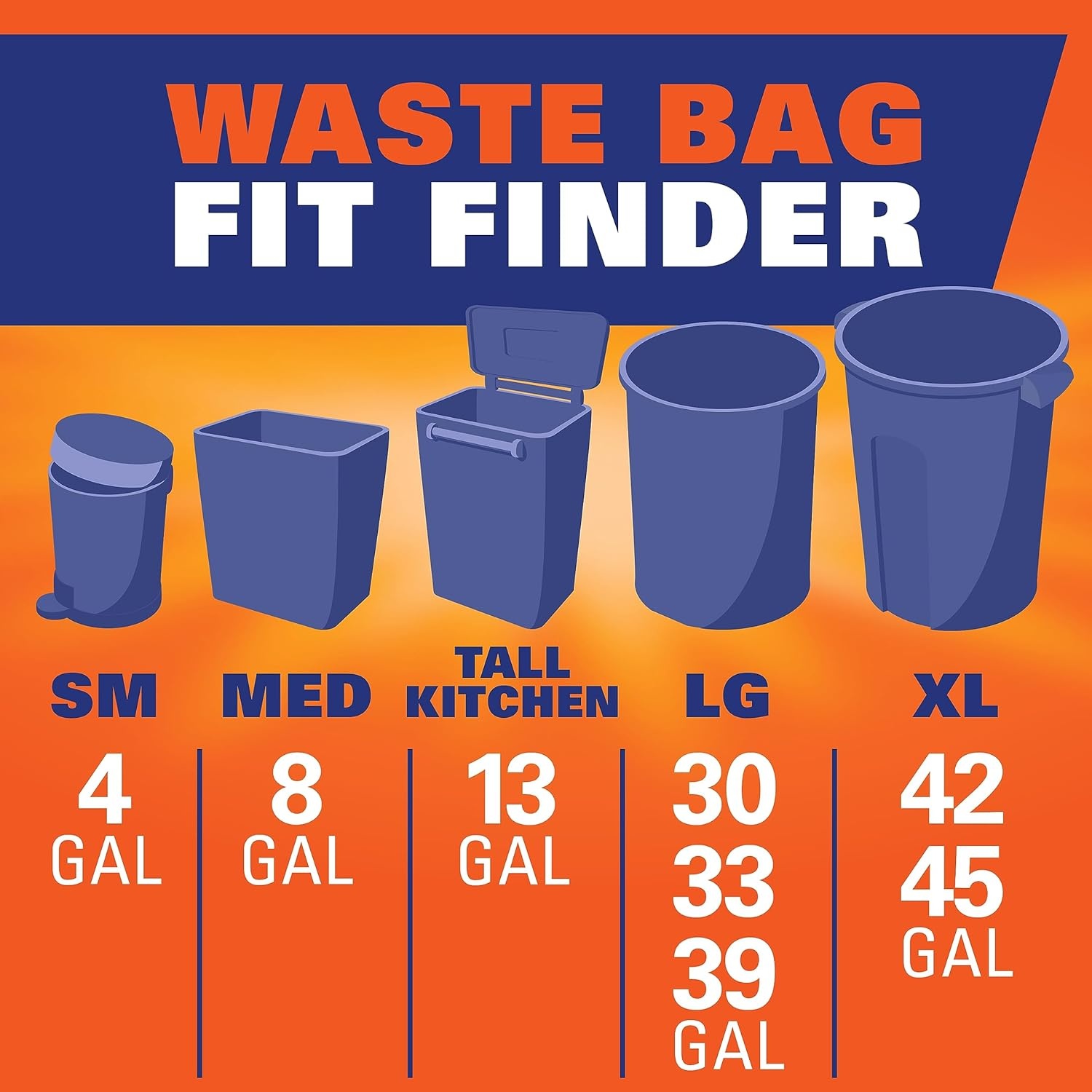 image:imageHefty Ultra Strong 13 Gallon Trash Bags Tall Kitchen Trash Bags 13 Gallon Size Drawstring Closure Continuous Odor Control White Unscented 110 Bags110 Count Pack of 1