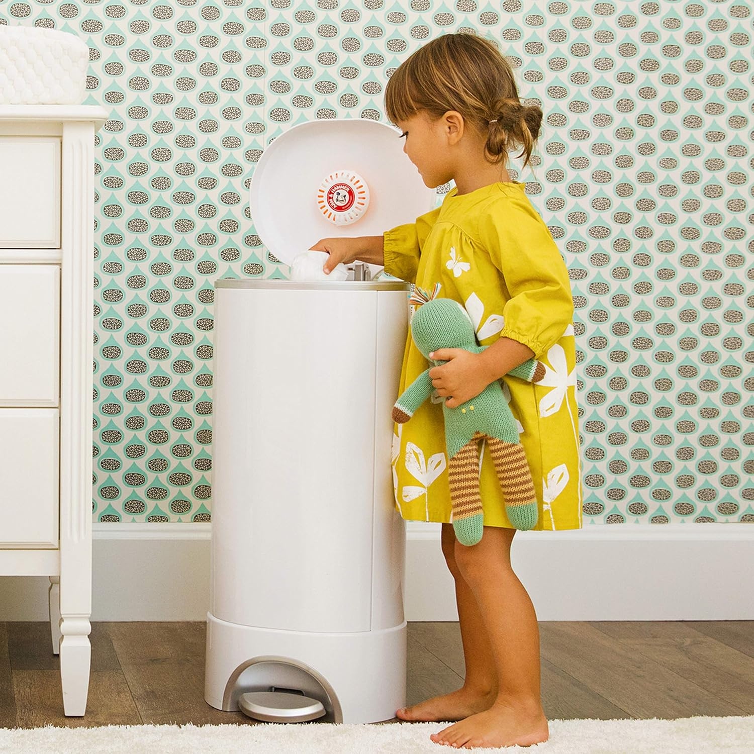 image:imageMunchkin Arm amp Hammer Diaper Pail Refill Bags Snap Seal Toss Disposable Diaper Trash Bags Lavender Scented 20 Pack Holds up to 600 Newborn Diapers20 Pack