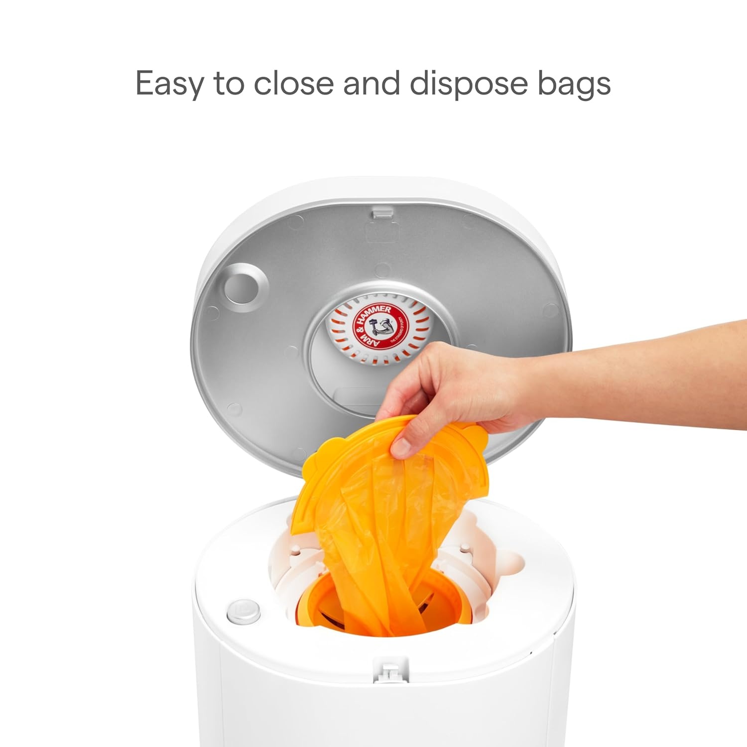 image:imageMunchkin Arm amp Hammer Diaper Pail Refill Bags Snap Seal Toss Disposable Diaper Trash Bags Lavender Scented 20 Pack Holds up to 600 Newborn Diapers20 Pack