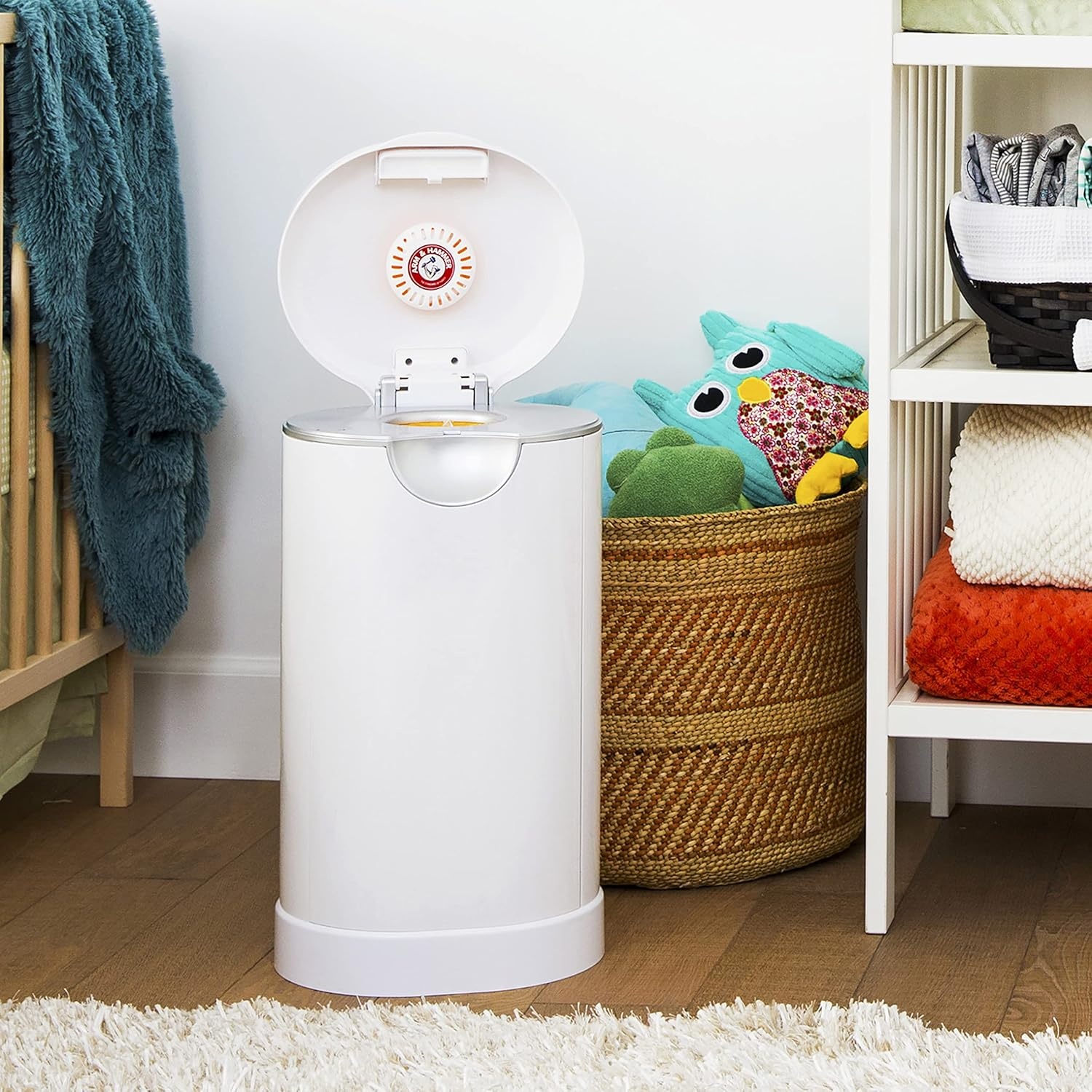 image:imageMunchkin Arm amp Hammer Diaper Pail Refill Bags Snap Seal Toss Disposable Diaper Trash Bags Lavender Scented 20 Pack Holds up to 600 Newborn Diapers6 Pack