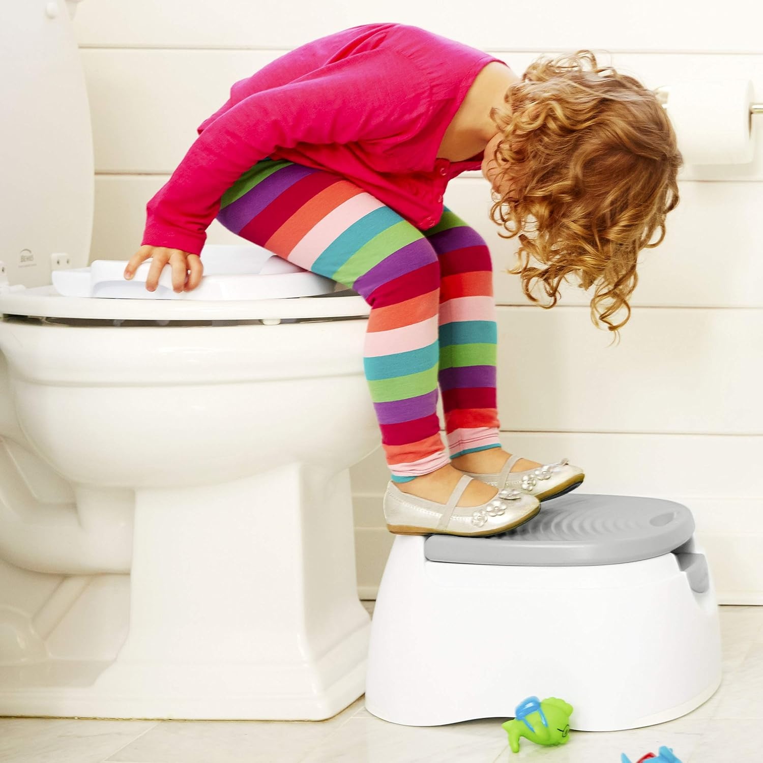 image:imageMunchkin Arm amp Hammer MultiStage 3in1 Potty Seat Potty Chair Trainer Ring and Step Stool GreyPotty