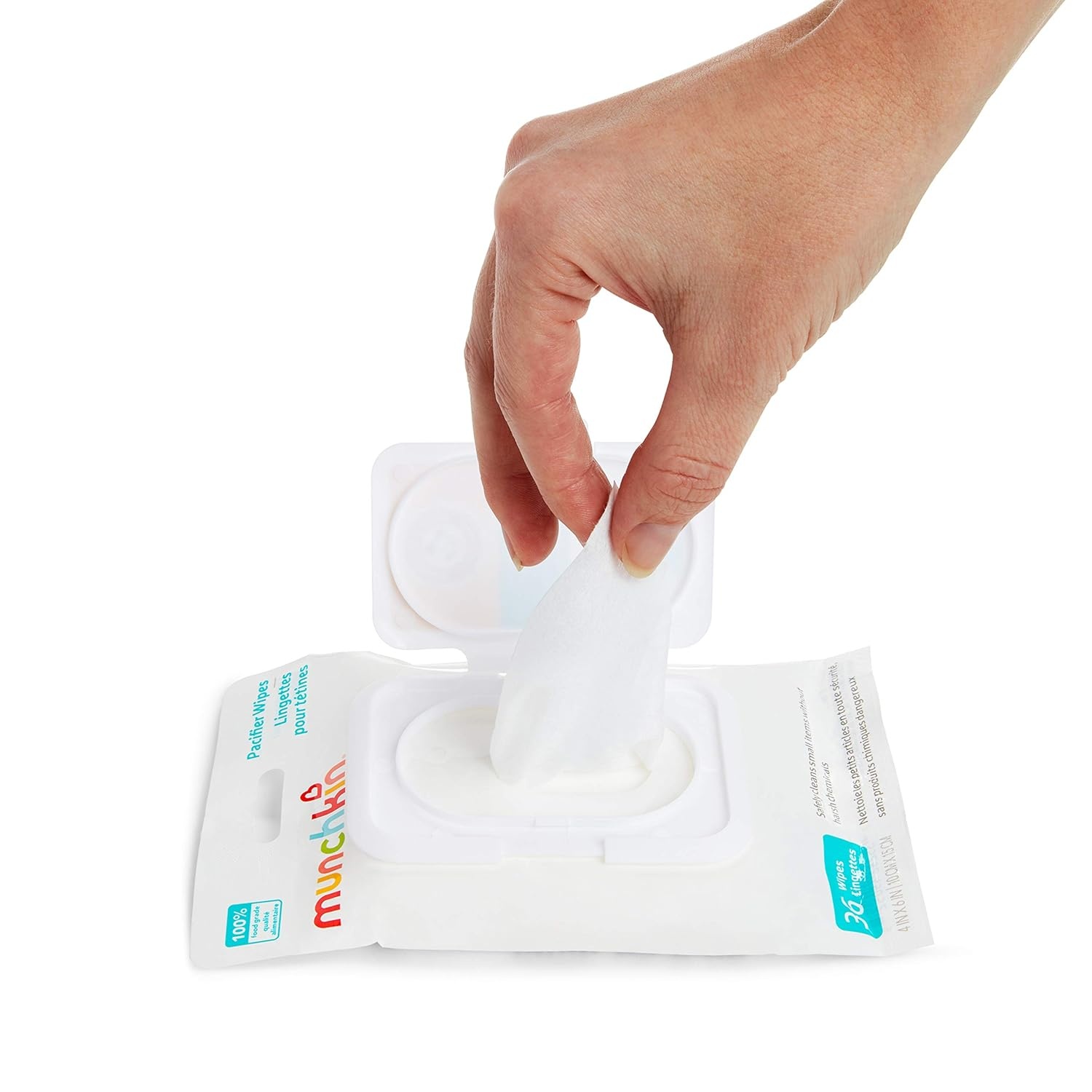 image:imageMunchkin Arm amp Hammer Pacifier Wipes Safely Cleans Breast Pump Parts and Feeding Essentials for Baby and Toddler 1 Pack 36 Wipes36 Count Pack of 2