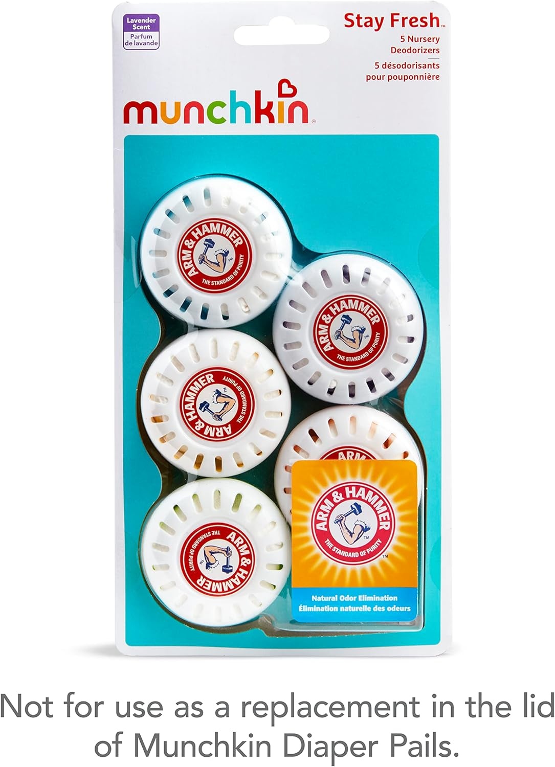 image:imageMunchkin Arm and Hammer Nursery Fresheners Assorted Scents of Lavender or Citrus 5 Count5 Count Pack of 1
