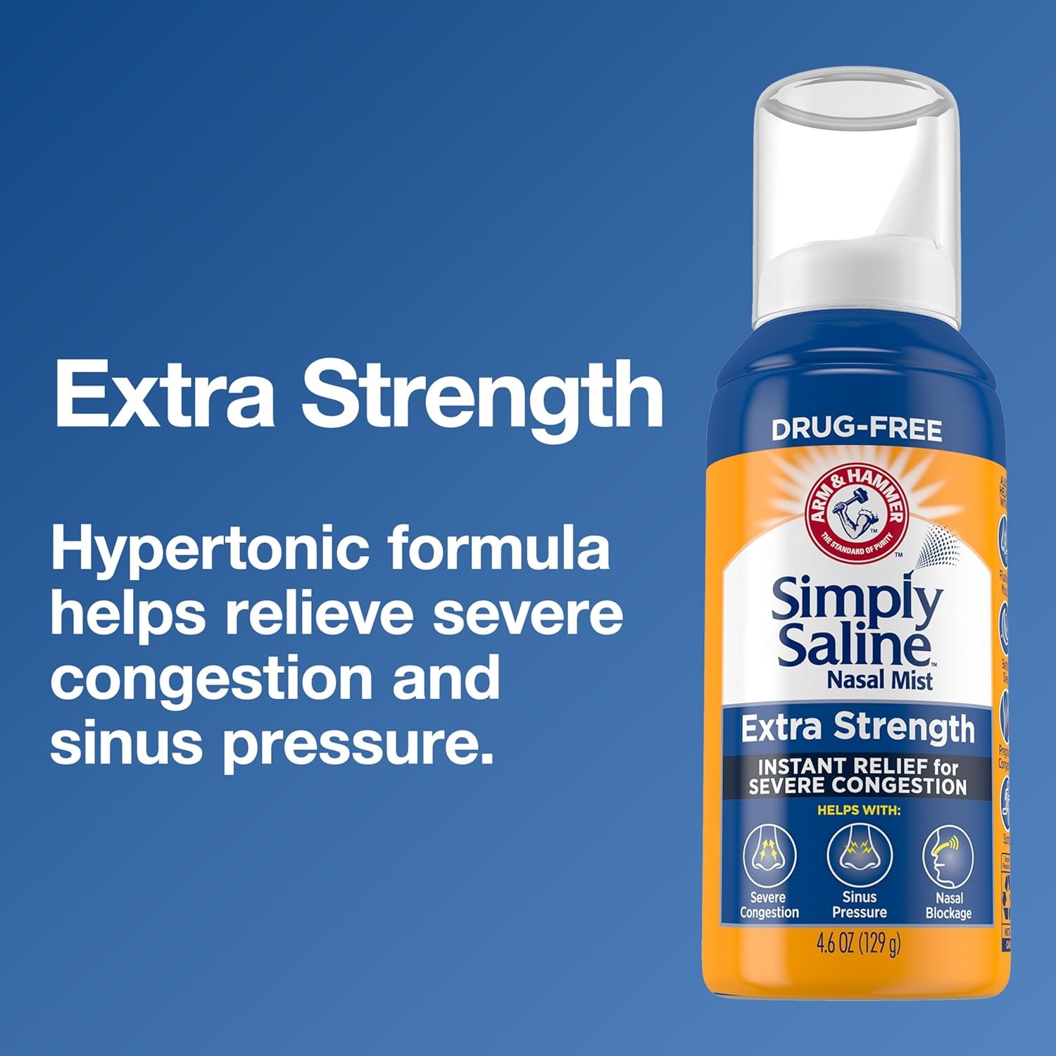 image:imageSimply Saline Extra Strength for Severe Congestion Relief Nasal Mist 46oz 3Pack46 Ounce Pack of 24