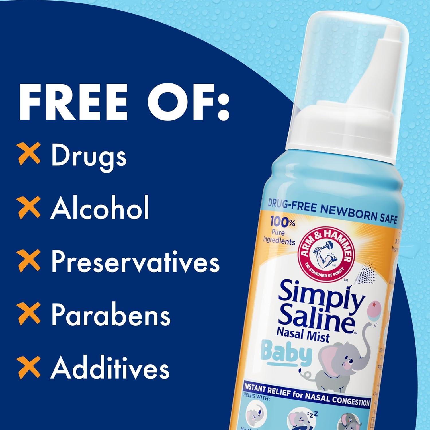 image:imageSimply Saline Sterile Saline Nasal Mist Baby 15 Oz 44 ml