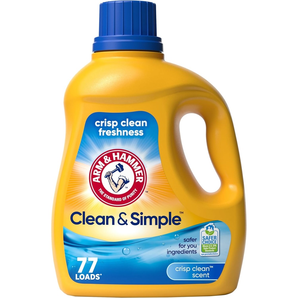 image:imageARM amp HAMMER Clean amp Simple 77 Loads Liquid Laundry Detergent 1005 Fl ozCrisp Clean