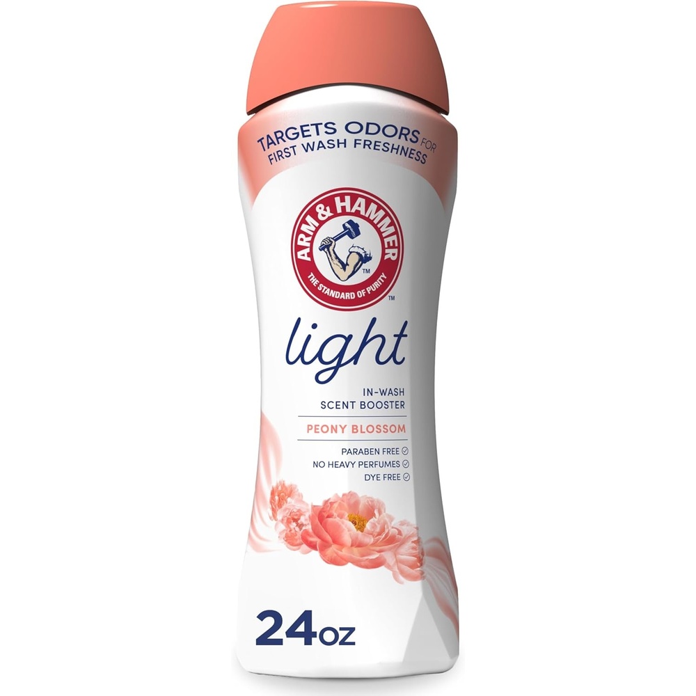 image:imageARM amp HAMMER Light InWash Scent Booster No Heavy Perfumes No Dyes No Parabens Peony Blossom Scent 24 Oz24 Ounce Pack of 1