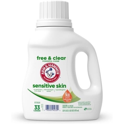 image:imageARM amp HAMMER Sensitive Skin Free amp Clear 140 Loads Liquid Laundry Detergent 140 Fl ozFragrance Free
