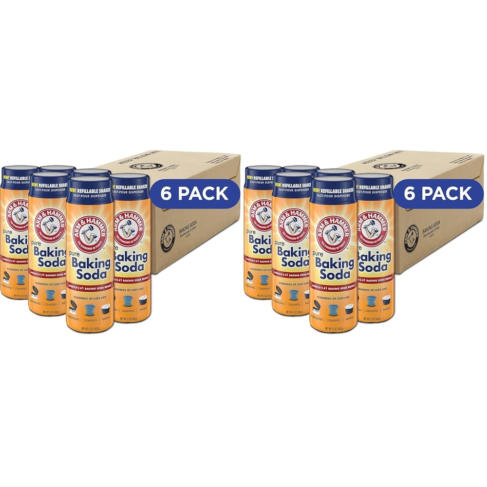 image:imageArm amp Hammer Pure Baking Soda Shaker 12 Oz Pack of 612 Ounce Pack of 12